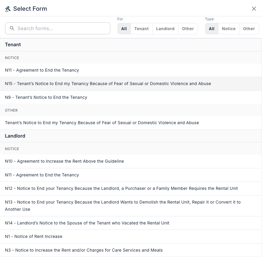 Generate Form 3 and other legal documents with one click